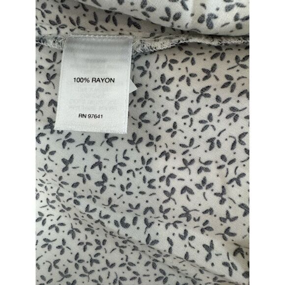 Cottagecore J.Jill Gorgeous Cream Tunic Top Ditsy Floral Rayon Small NWT - Picture 8 of 10